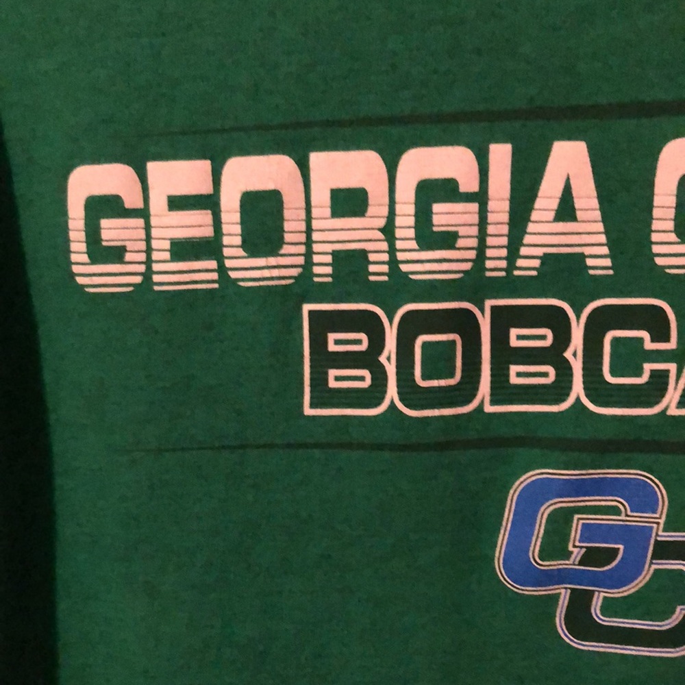 Georgia College Bobcats Green T-Shirt Mens Medium M - Picture 3 of 12